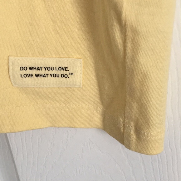 Life is Good V-neck Tee (Pale yellow) - Picture 3 of 5
